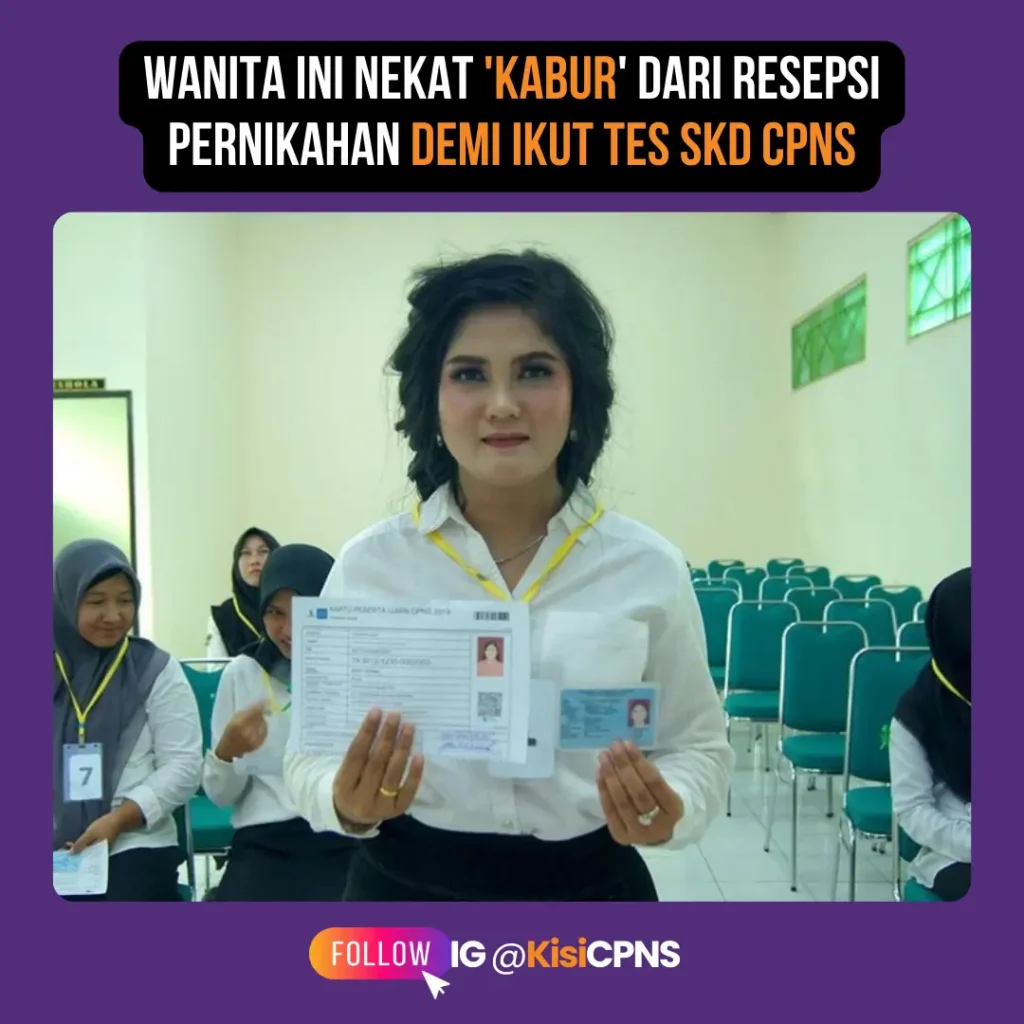 Wanita Ini Nekat ‘Kabur’ dari Resepsi Pernikahan Demi Ikut Tes SKD CPNS