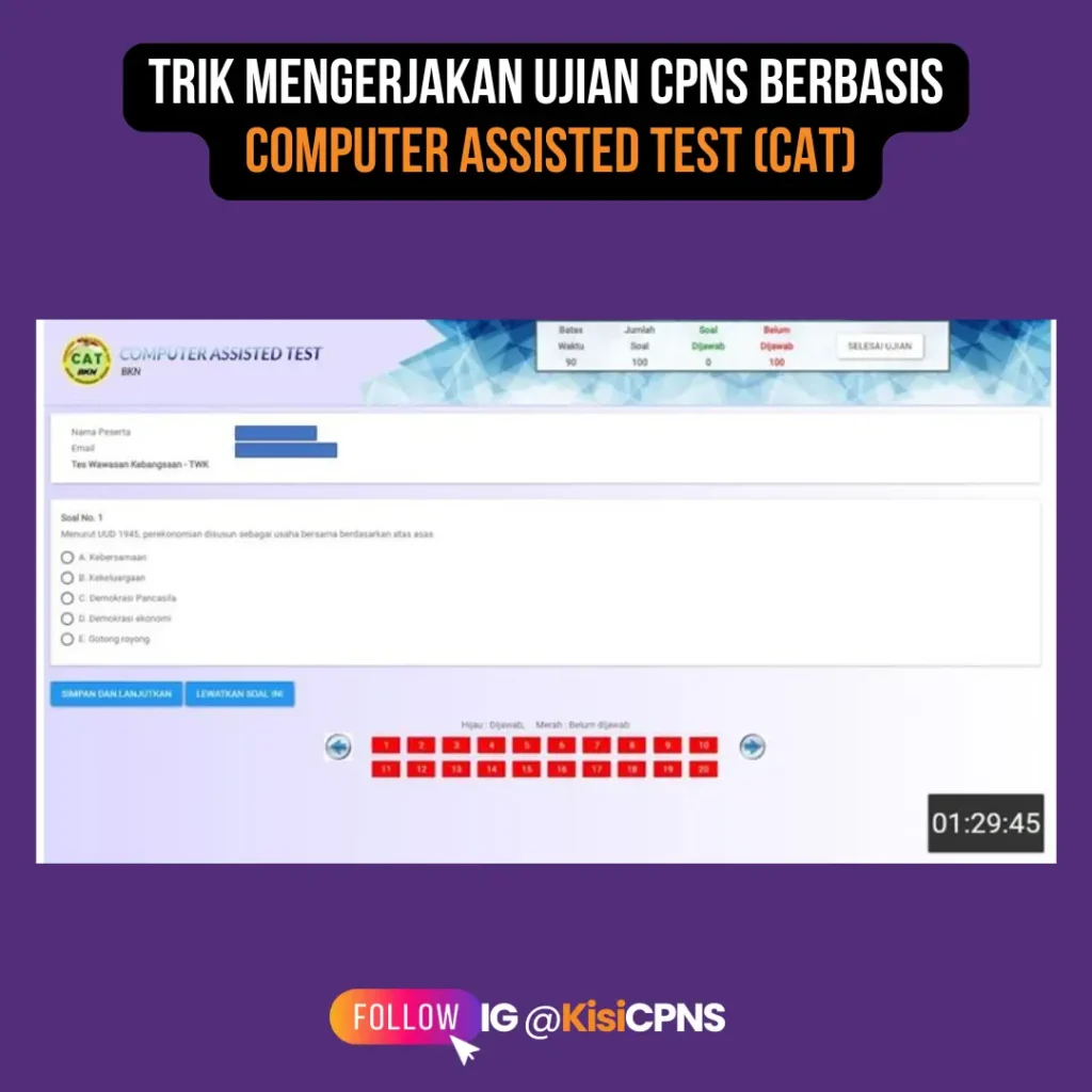 Trik Mengerjakan Ujian CPNS Berbasis Computer Assisted Test